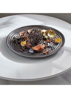 Buy Splendid Metal Decorative Plate 25 x 2 x 25 cm in UAE