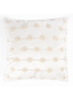 اشتري Perla Dots Cushion Cover, White - 45X45 Cm في الامارات