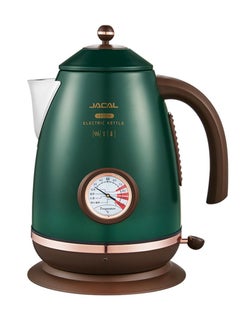 Buy Stainless Steel Electric Kettle with Thermometer 1.7L 1800W GL-E11A4 Green in UAE