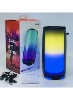 Buy Bluetooth Speaker  Heavy Bass Full screen Light Effect - Black in Egypt