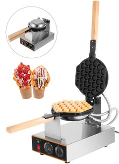 Buy Bubble Waffle Maker, Commercial Electric Hong Kong Egg Waffle Iron Non Stick - Stainless Steel, Manual Thermostat, Suitable for Family and Business in UAE