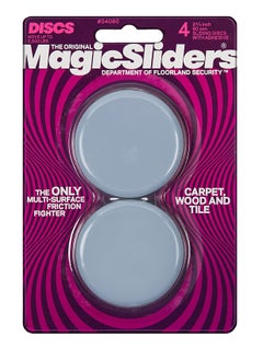 اشتري Magic Sliders 4060 Series 4PK2-3/8 RND Slide Disc, 1, Gray في الامارات