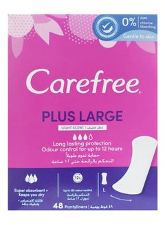 Buy Pantyliners Light Scent Plus Large 48 Panty Liners in UAE