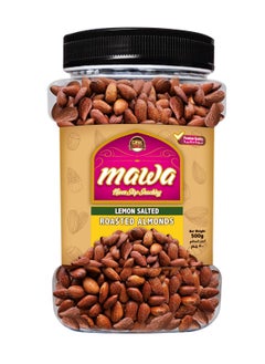 Buy Lemon Salted Roasted Almonds 500g (Plastic Jar) in UAE