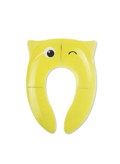 Buy Children's Toilet Seat Cushion, Foldable Portable Toilet Training Toilet Cover Cushion, Travel Toilet Seat, Reusable With Anti Slip Silicone Pad, Suitable For Infants And Young Children, Yellow in Saudi Arabia