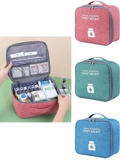 Buy 1 piece of empty first aid bag to organize medications during travel - multi-colored in Egypt