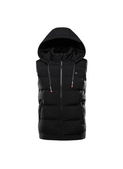 Buy Factory spot heating vest 2023 winter new usb charging smart electric vest large size heating vest Black in UAE