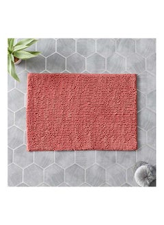 Buy Nicole Microfibre Chenille Bath Mat 60x40 cm in UAE