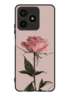 Buy Protective Case Cover For Realme C53 Peach Rose in Saudi Arabia