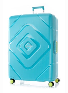 Buy American Tourister TRIGARD hard spinner luggage large TSA 81 cm - Blue in Saudi Arabia