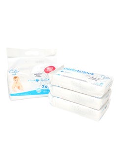 Buy ً99.9% Water Baby Wipes, 3 packas  OF 60 (180 Wipes) in Saudi Arabia