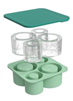 Buy Silicone Ice Cube Tray Molds for Stanley Cup 20oz 30oz 40oz Tumbler Cup, Ice Cube Trays with Lids for Chilling Cocktails Whiskey Drinks Coffee (Green) in Egypt