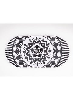 Buy Bright Designs Melamine Savoury Tray  2 Pieces
  (L 30cm W 19cm H 3cm) black & white in Egypt