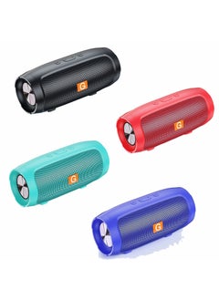 اشتري Wireless Bluetooth Speaker Subwoofer Outdoor Portable Home Colorful Lights Desktop Multifunctional Radio Mini Sounder Classic في الامارات