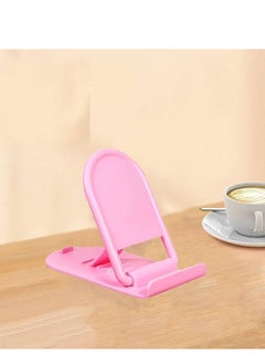 اشتري New Desktop Mobile Phone Stand Folding Portable Vertical Universal Stand , Pink في مصر