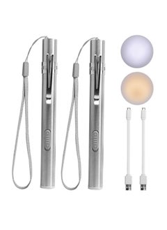 Buy 2Pack Pen Torches Medical for Nurses, Reusable Rechargeable Torch, LED Lights Pen Light, Diagnostic Pen Light USB Pen Torches for Nurses Students Doctors in Saudi Arabia