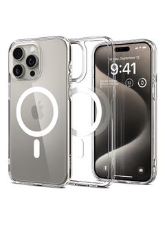 Buy Clear Magnetic Case for iPhone 14 Pro Mx [Magnetic Wireless Charging] Shockproof Phone Bumper Case, Anti-Scratch Classic Hybrid Case for iPhone 14 Pro Max [Clear Back] in UAE