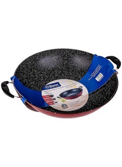 Buy Bester Granite Non-Stick Frying Pan 187-24 Side Handle Size: 32 cm Black and Red in Saudi Arabia