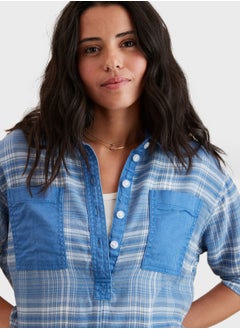 Buy Checked  Button Down Shirt in UAE