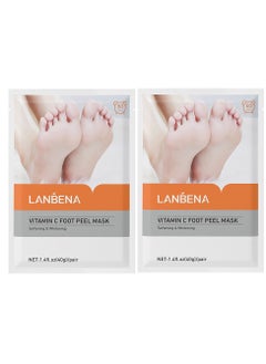 اشتري 2 - Pair Vitamin C Foot Peel Masks 40g في الامارات