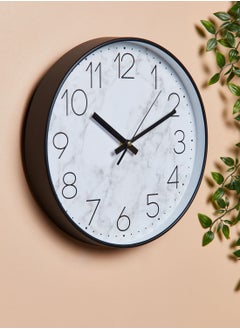 Buy Marble Print Wall Clock in UAE