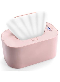 اشتري Wipe Warmer Baby Wet Wipes Dispenser Baby Diaper Wipe Warmer With Led Changing Light Wipe Tissue Box Top Heating Large Capacity Silent for Baby في السعودية