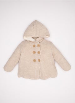 اشتري BabyGirl Regular Fit Hooded Long Sleeve Tricot Cardigan في مصر