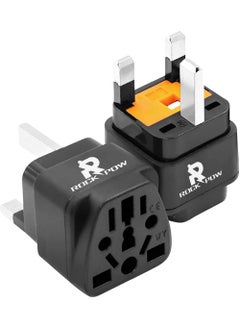 اشتري Travel Plug Adapters Cracows Power Adapter Converter Plug British Standard 13A With Fuse,EU/UK/US/AU/CN/JP//Asia/Italy/Brazil TO UK Travel Adaptor (Ys A13 Black - 1 PACK) في السعودية