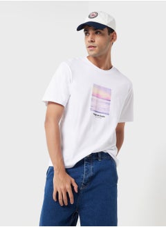 Buy Jorvesterbro Graphic Crew Neck T-Shirt in UAE