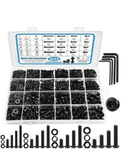 Buy M2 M3 M4 M5 Nuts and Bolts Assorted Set 1625 Pcs Carbon Steel Hex Socket Head Cap Screws Bolts and Nuts Kit Thread Fastener Machine Hex Bolts & Nuts Assortment Kit with 4Pieces Hex Keys for Free in UAE