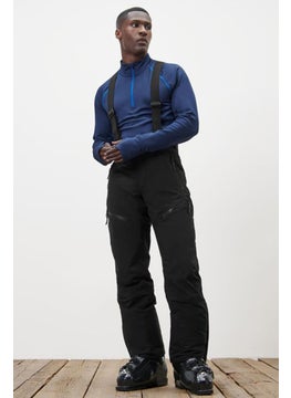 اشتري Men Regular Fit Solid High Tech Pant, Black في الامارات