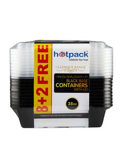 اشتري Base Containers Rectangular With Lid 10 Pieces في الامارات