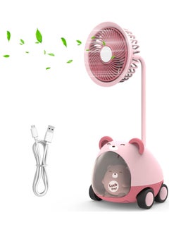 Buy Pencil Sharpeners - Foldable Desktop Pencil Sharpener with Colorful Gradual Light Fan in Saudi Arabia