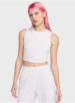 Buy Nsw Essential Ribbed Cropped Tank in UAE