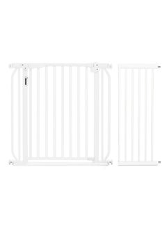 Buy Metal Safety LED Gate With 30cm Extension - White in UAE