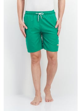 Buy Men Brand Logo Board Shorts, Green in UAE