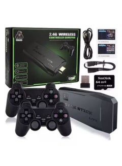 Buy Video Game Wireless Retro Game Console, Plug And Play Video Game Stick Built In 10000 Plus Games 9 Classic Emulators High Definition Hdmi Output For Tv With Dual 2.4g Wireless Controllers in UAE