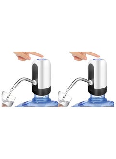 Buy 2 Pieces USB Charging Portable Electric Water Pump for 2-5 Gallon Jugs USB Charging Portable Water Dispenser for Office, Home, Camping, Kitchen, etc in UAE