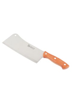 Buy Stainless steel cleaver knife - beige 38 x 10 cm in Saudi Arabia