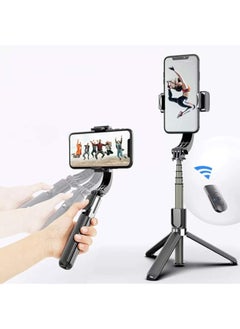 اشتري AGA AGPRO Gimbal Stabilizer for Smartphone L08 Handheld Gimbal with 360°Auto Balance Remote Wireless Bluetooth Selfie Stick Pan-tilt Tripod with Built-in Bluetooth Remote في السعودية