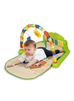 Buy Kick And Play Piano Play Gym For Baby Activity Play Gym Mat For Toddler With 5 Hanging Toys Rotatable Piano Baby Bedding Set Crawling Mat For Baby Playgym For Babies 0 To 12 Months Green in UAE