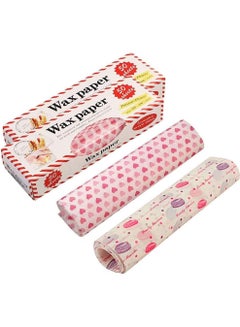 Buy Food Wrapping Paper, Wax Paper, Cake Wrappers, Gift Wrapping Basket Liner Grease Proof Paper Crafting Cheese Bread Paper for Family, Bar, Birthday, Party, Wedding, Table Decoration 100 Sheets in Saudi Arabia