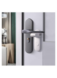 Buy Childproof Door Lever Lock 1 Pack Baby Proofing Handle Child Safety Easy to Install and Use Adhesive no Tools Need or Drill Remove White in Saudi Arabia