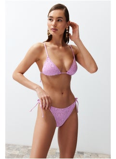 اشتري Pink Triangle Tie Premium Fabric Regular Bikini Set TBESS24BT00082 في مصر