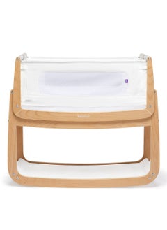 Buy SnuzPod4 Bedside Crib - Natural 100 x 95 x 49 Cm Includes 3D Breathable Mattress in UAE