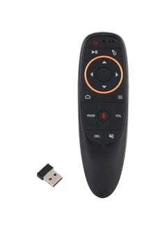 اشتري New Voice Remote Air Mouse – 2.4G RF Wireless Remote Control with 6 Axis Gyroscope, Infrared Learning, and Voice Input for Android TV Box/PC/Smart TV/HTPC/Projector في السعودية