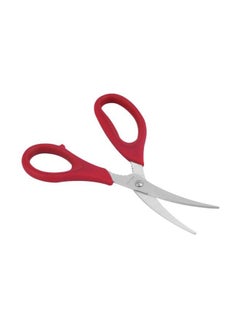 Buy Stainless Steel Shrimp Scissor Red/Silver 17x8.5centimeter in Saudi Arabia