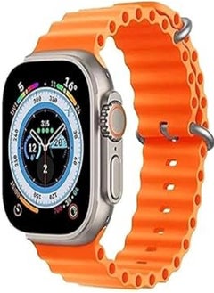 Buy T900 Ultra Series 8 (2024) Smart Watch 2.09 Inch IPS display NFC Bluetooth V5 Call Waterproof IP67 Wireless Charger - Orange in Egypt