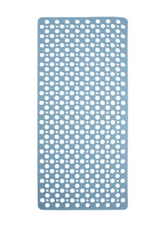 اشتري Nonslip Bath Mat Soft TPE Bathtub Mat with Suction Cups and Drain Holes for Kids and Adults - Machine Washable Bathroom Bath Tub or Shower Mat - 89 x 40cm./ 35 x 16 inch (Blue) في الامارات