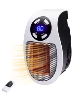 Buy Lapimus Heater with Remote Control for Indoor Use, 500W Fast Heating, Electric and Portable Ceramic Heaters with Adjustable Thermostat Timer and LED Display, Safe Use (1 Piece) in Saudi Arabia